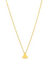 Sterling Silver Tiny Triangle Necklace - 7