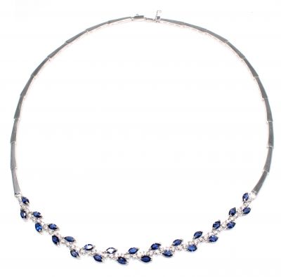 925 Sterling Silver Tennis Bracelet with Cz - 1