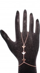 Swallow Shahmaran Hand Anklet-Rose Black- 925 - 2