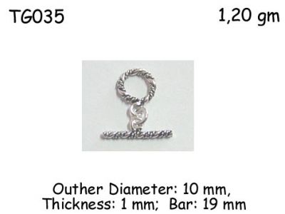 Gümüş Çubuklu Kilit - TG035 - 1