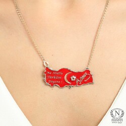 Turkey's 925 Sterling Silver Necklace - Special Item for Republic Day- October,29 - 1