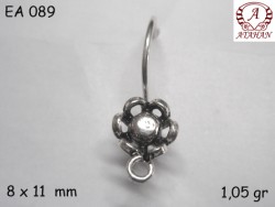 Gümüş Küpe Malzemesi - EA089 - Nusret