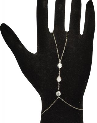 White Stones Hand Anklet Shahmaran - White - 1